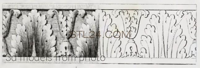 Фризы (FRIESE_1466 -  | 3D model 3DSMAX / OBJ / STL) 3D модель для ЧПУ станка